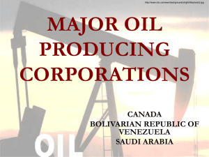 Major Oil Producing Companies - Drexel University