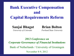 Bhagat Bolton - Bank Executive Compensation