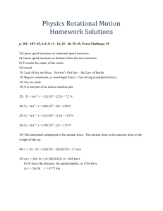 Physics Rotational Motion Homework Solutions p. 182