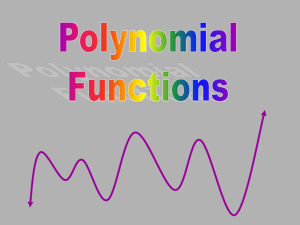 Polynomial Functions ppt