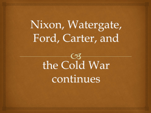 Nixon and the Cold War continues