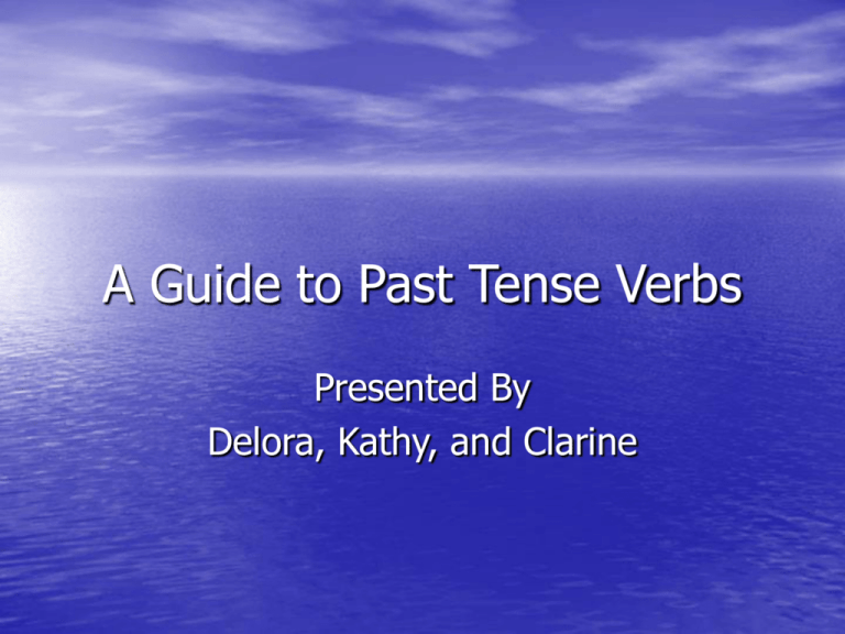 Turn Off Past Tense Verbs