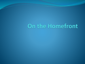 On the Homefront