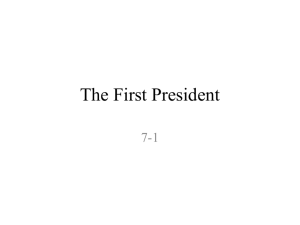 8-1 The First President