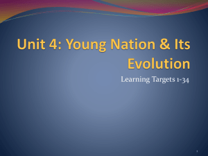 Unit 4: Young Nation & Its Evolution