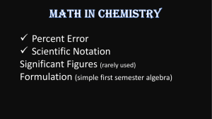 Math in Chemistry