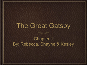 The Great Gatsby - excelinenglish2012