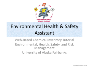 EH&S Assistant How to - University of Alaska Fairbanks