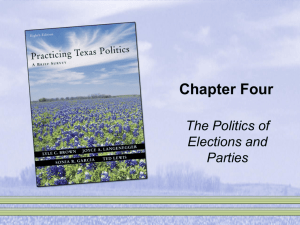The Politics of Elections and Parties