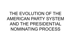the evolution ofthe american party system