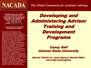 The Global Community for Academic Advising - Nacada