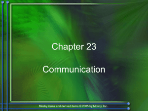 Chapter 23: Communication