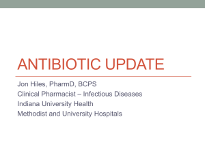 Antibiotic Update - Indiana Pharmacists Alliance