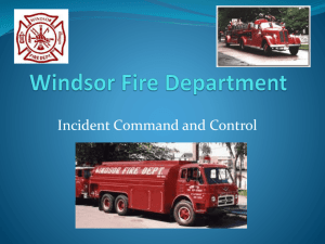 Incident Command Course - Windsor Fire Department