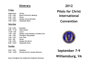 Program Guide for 2012 Annual Convention