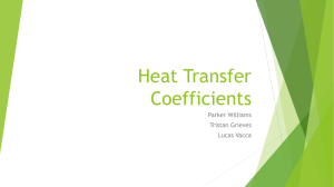 Heat Transfer Coefficients