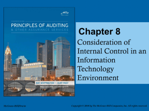 Consideration of Internal Control in a Computer Environment
