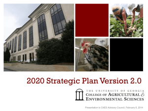 Slide 1 - UGA College of Agricultural and Environmental Sciences