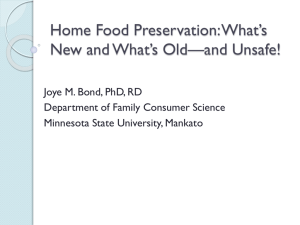 Modern Methods of Home Food Preservation