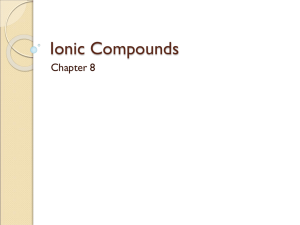 Ionic Compounds