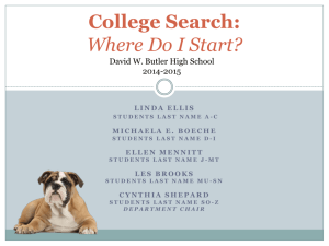 College Search Butler