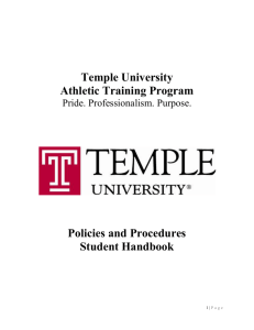 athletic training student procedures