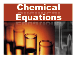 chemical equations