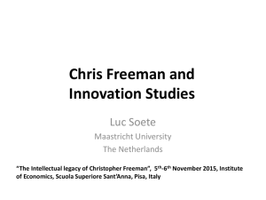 Chris Freeman and Innovation Studies