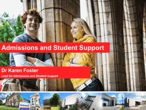 Admissions Presentation - University of Aberdeen