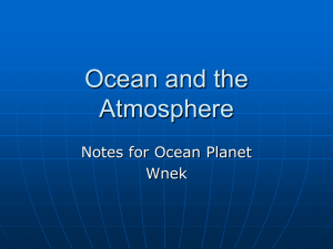 The Ocean, Atmosphere & Weather