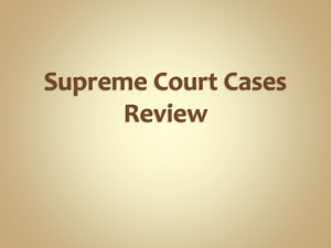 Supreme Court Cases Review