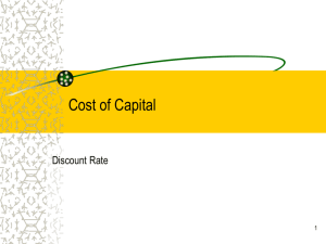 Cost Of Capital