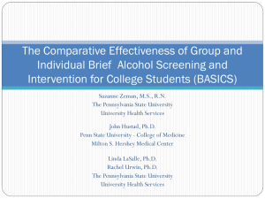 PSU Alcohol Assessment 2010 - American College Health Association