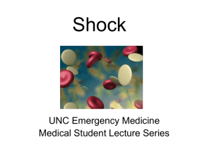 Shock - UNC School of Medicine