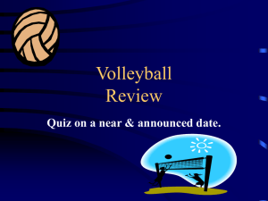 Volleyball Quiz Review