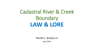 Cadastral Water Boundaries - Neville Brayley
