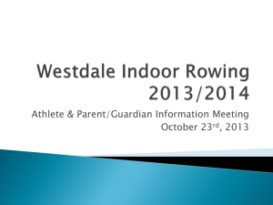 Westdale Indoor Rowing 2011/2012