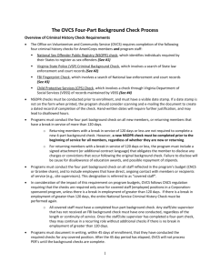 Background Checks Policy - Revised