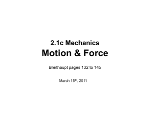 Motion & Force