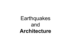 Earthquakes and Architecture