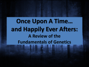 Once Upon A Time Genetics Review Game