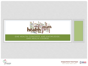 One Health Concepts and Knowledge