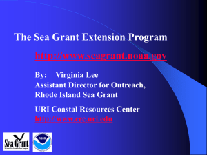 The Sea Grant Extension Program: Internationalizing