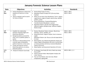 January Forensic Science Lesson Plans Date Objectives Activities