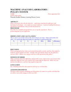 pulley lab report outline