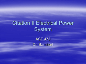 Citation II Electrical Power System