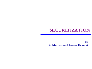 Securitization by Muhammad Imran Usmani