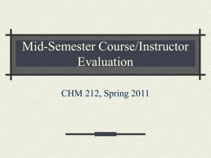 Mid-Semester Course Survey