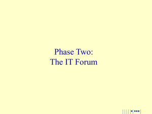 The IT Forum - The Millennium Project