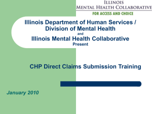 CHP Direct Claims Submission Training